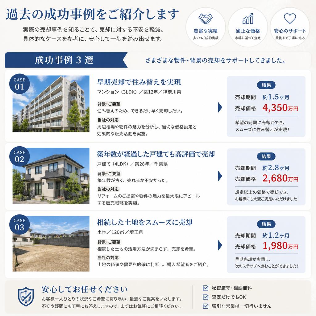 成功事例の紹介で自信を持った決断を