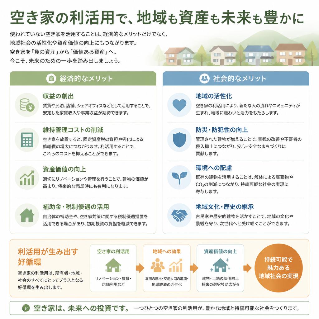 空き家の利活用のメリット