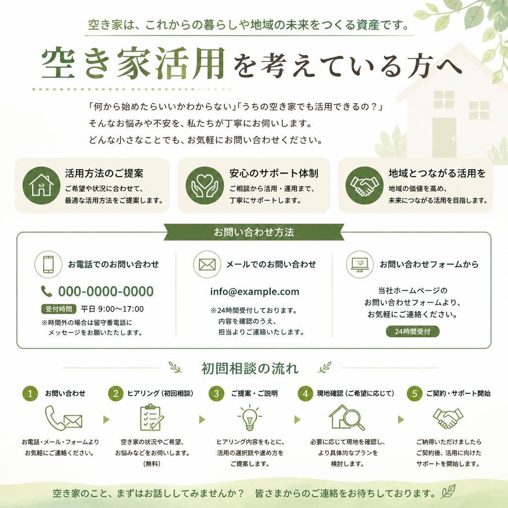 まずはご相談を！