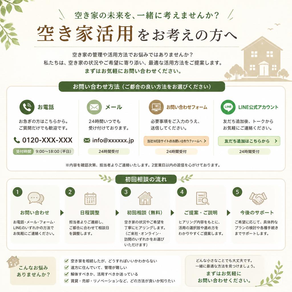 まずはご相談を！