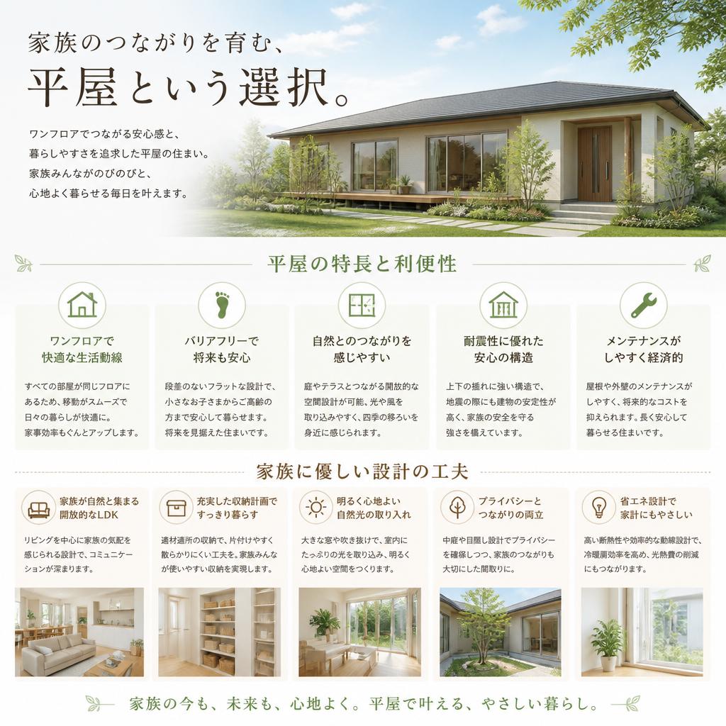 新築平屋の魅力とは？