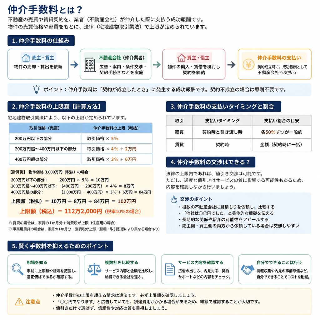 仲介手数料について知っておこう