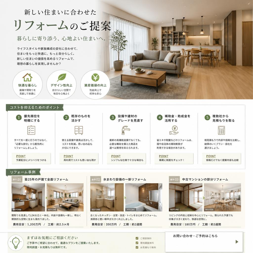 お得なリフォームプラン