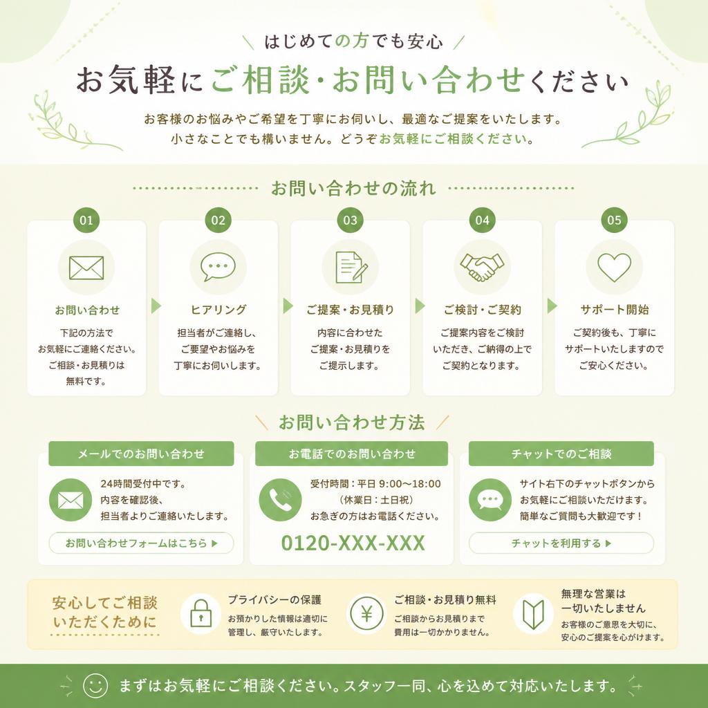 まずはお気軽にご相談を！