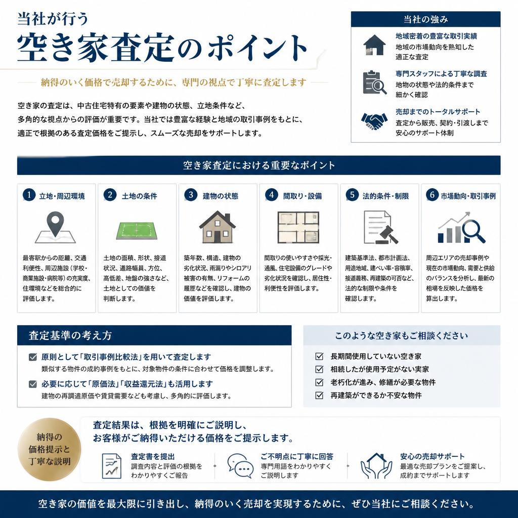 空き家適正査定のポイント