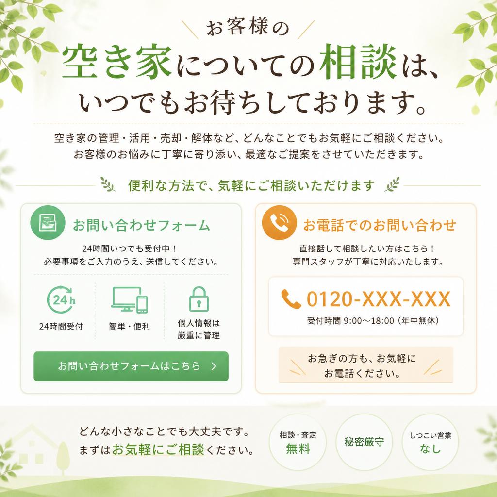 今すぐお問い合わせを！