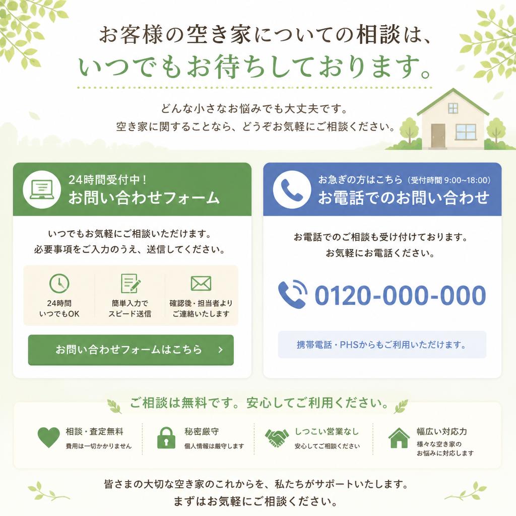 今すぐお問い合わせを！