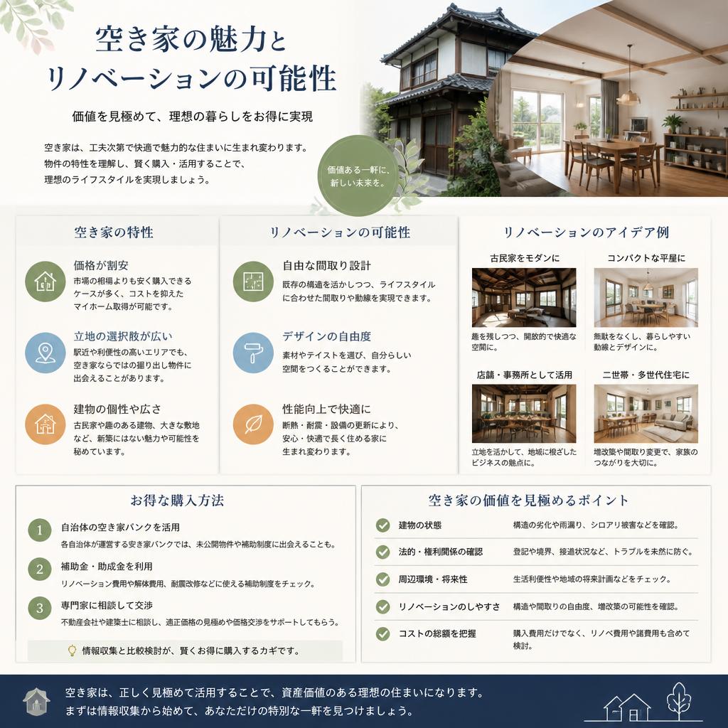 空き家の利点