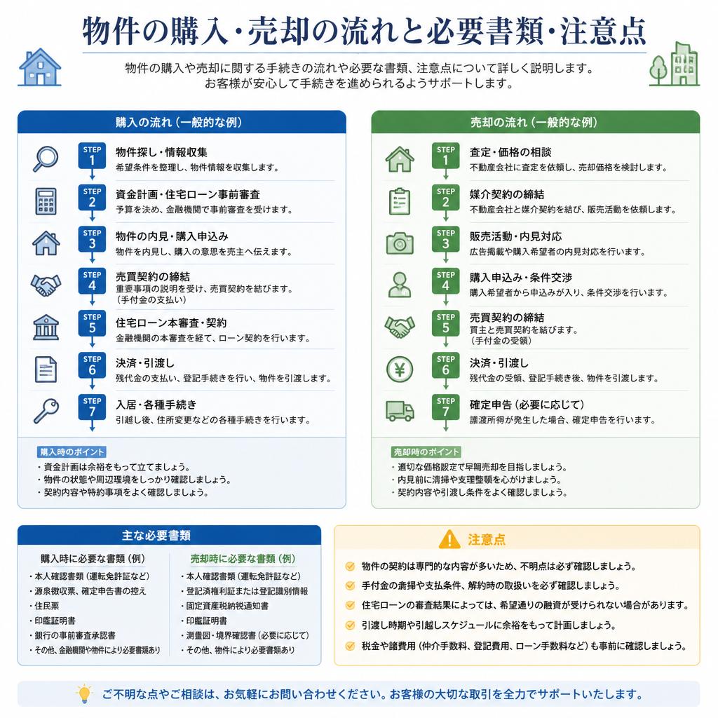 売買手続きの流れ