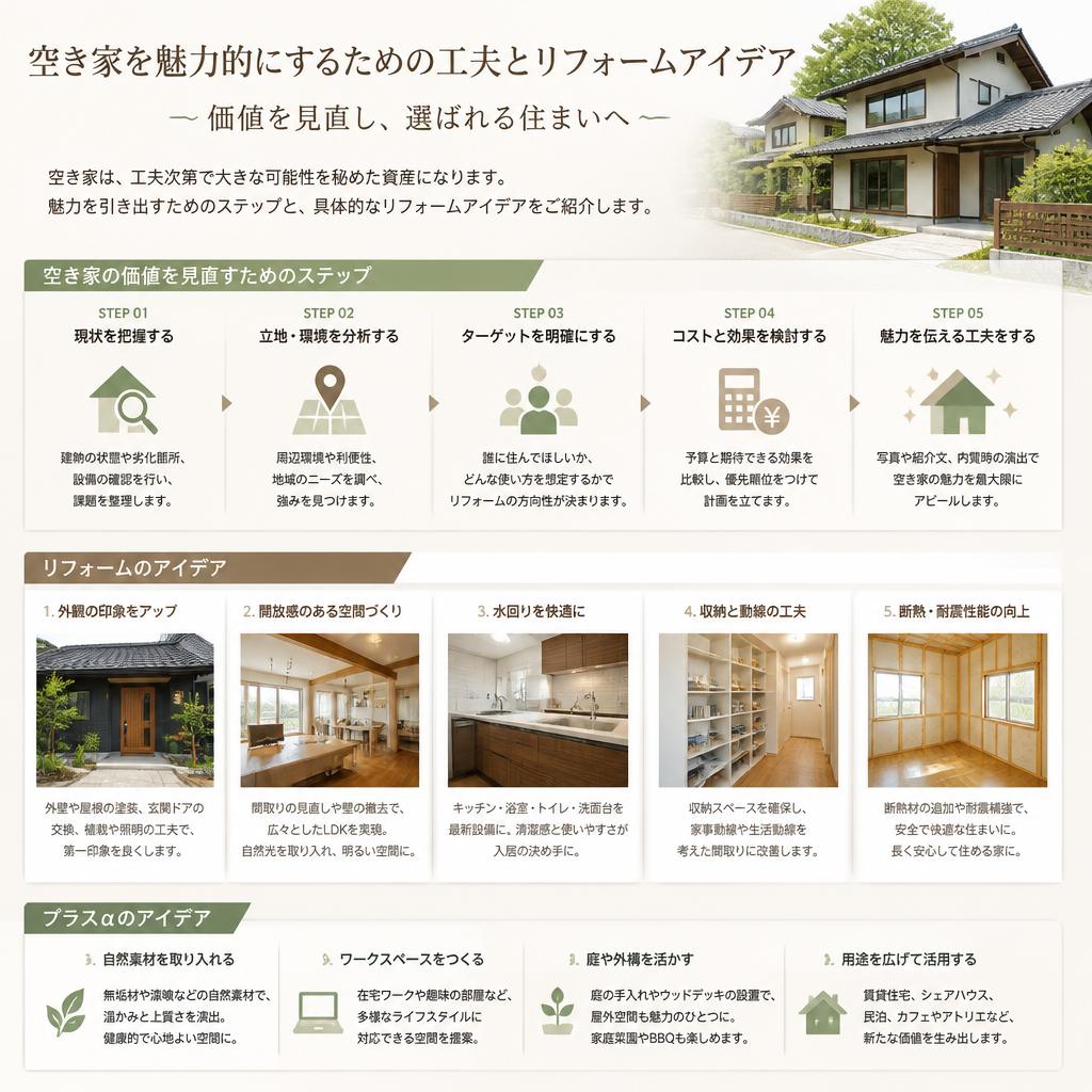 空き家の魅力を引き出すためのポイント