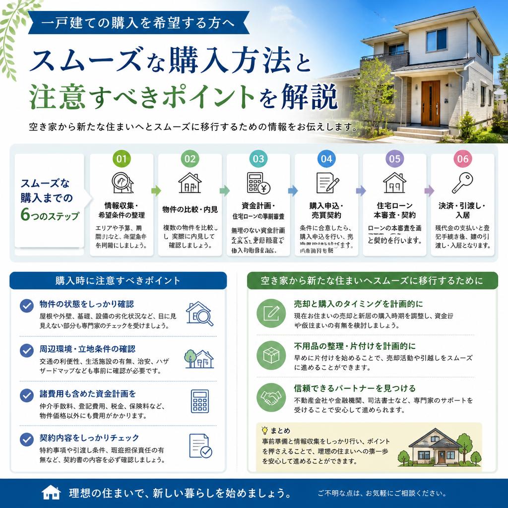 一戸建て購入方法のポイント