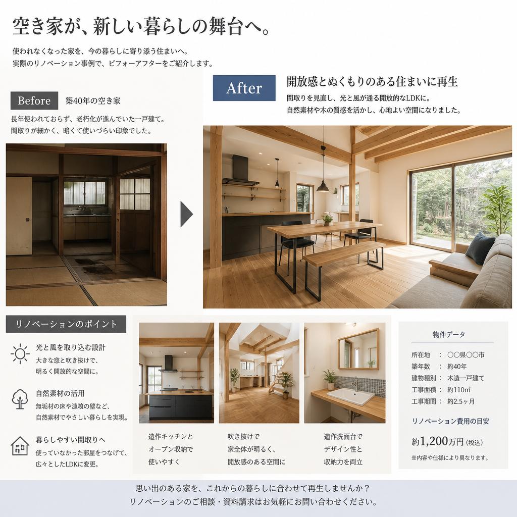 リノベーションの成功事例