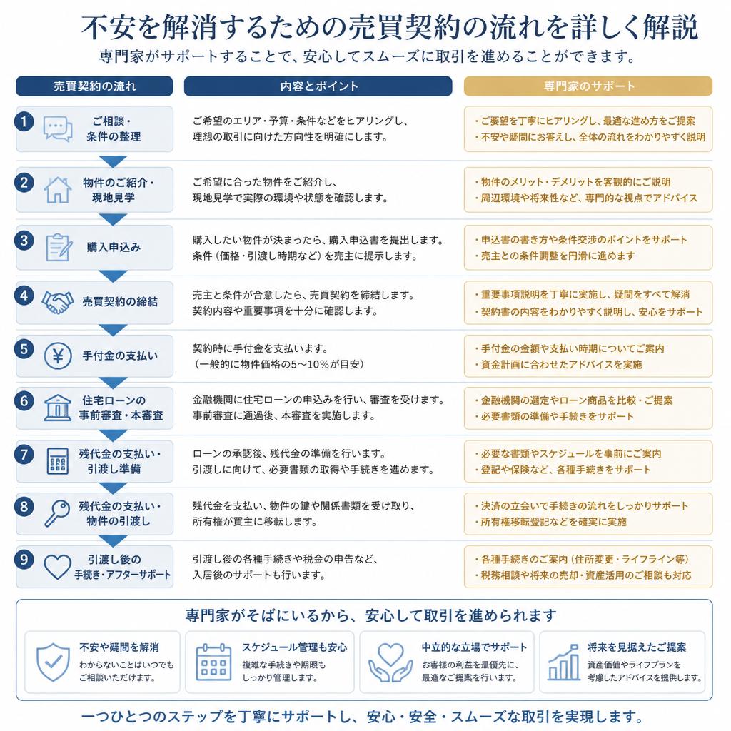 スムーズな売買契約の流れ