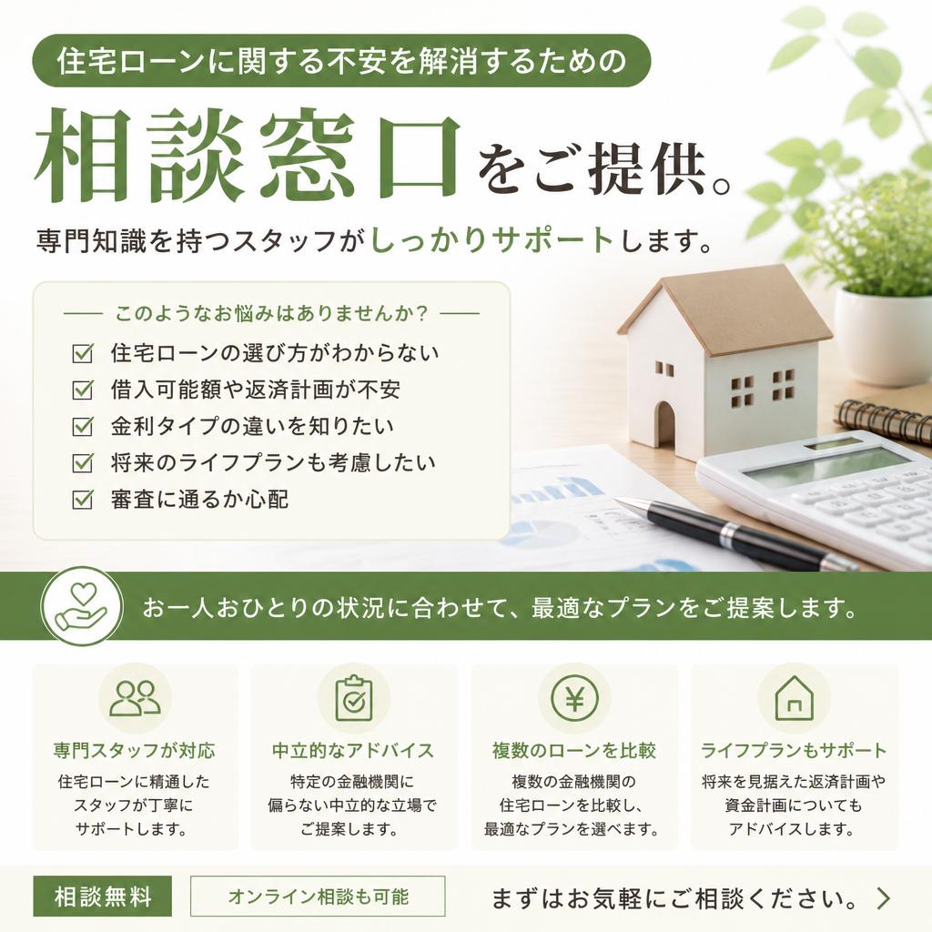 住宅ローンの相談窓口