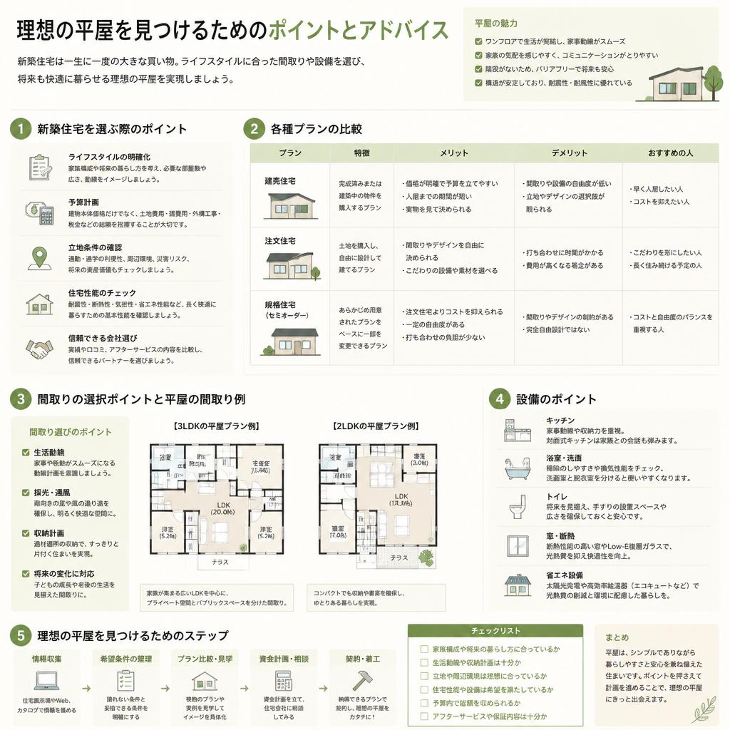 新築住宅の選び方
