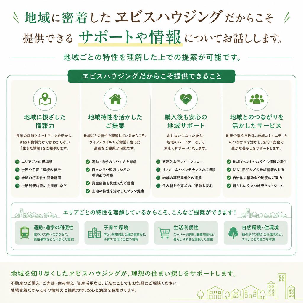 地域密着型のサポート