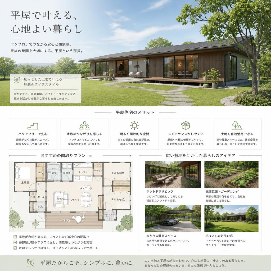理想の平屋ライフ