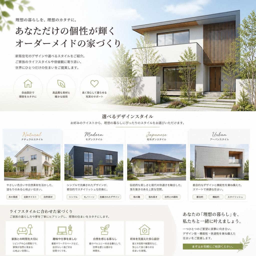 新築住宅のテイスト
