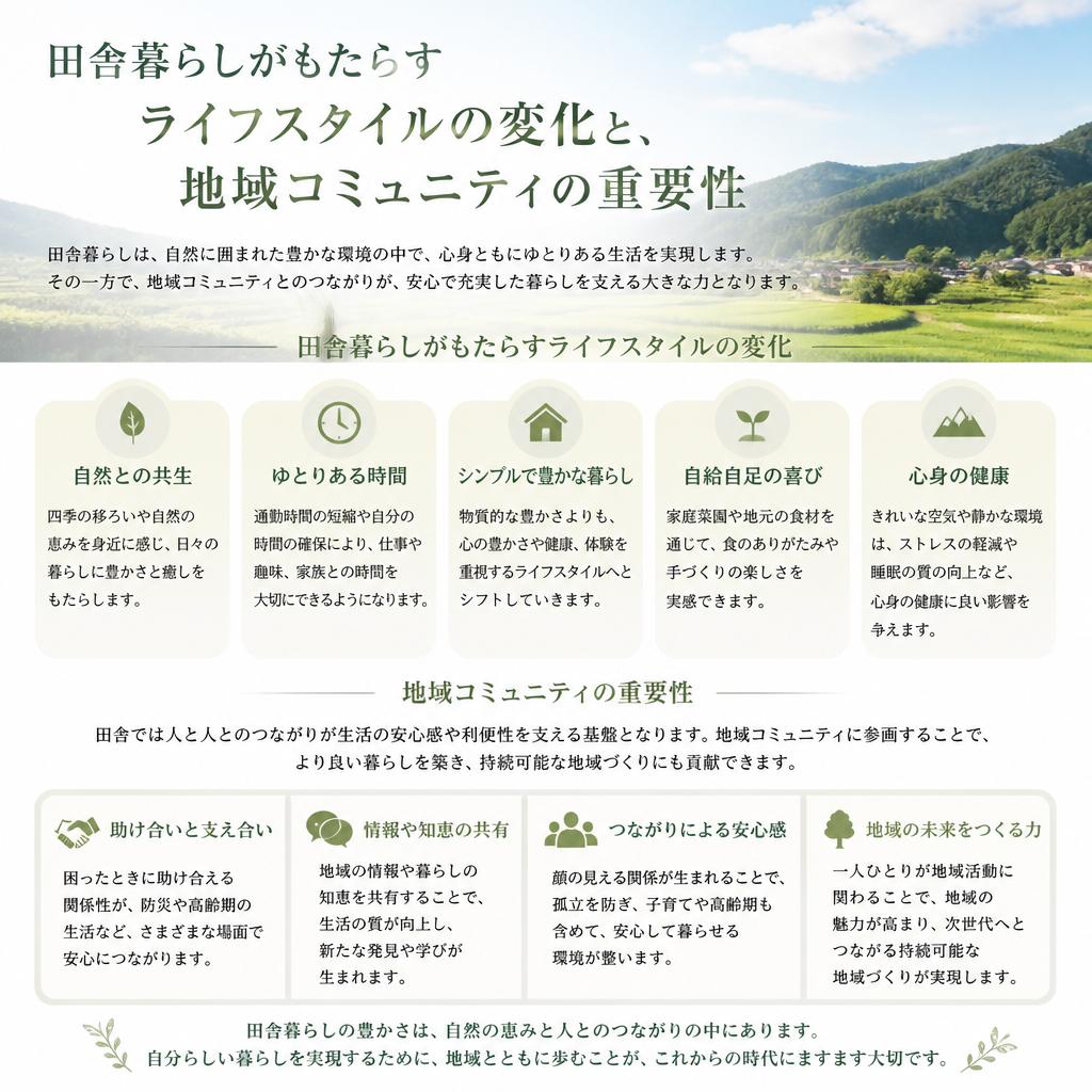5. 田舎暮らしにぴったり