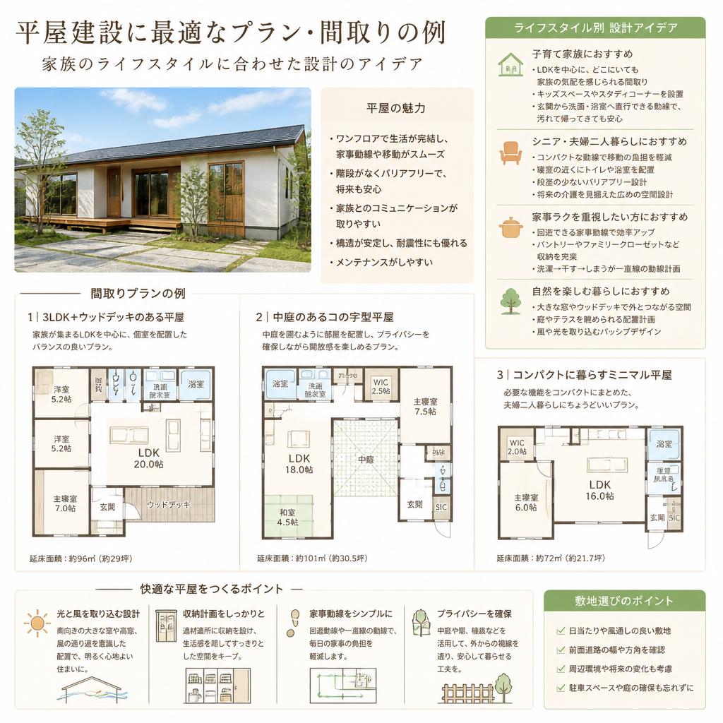 家族向け住宅の建築プラン