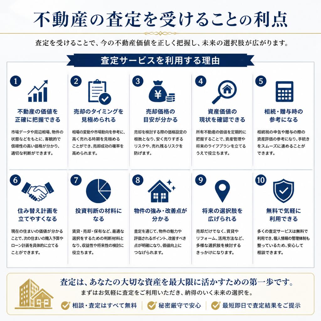 不動産査定のメリット