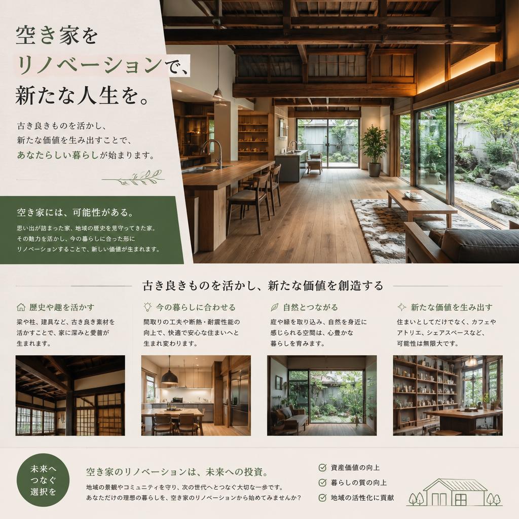 空き家を活用して作る理想の住まい