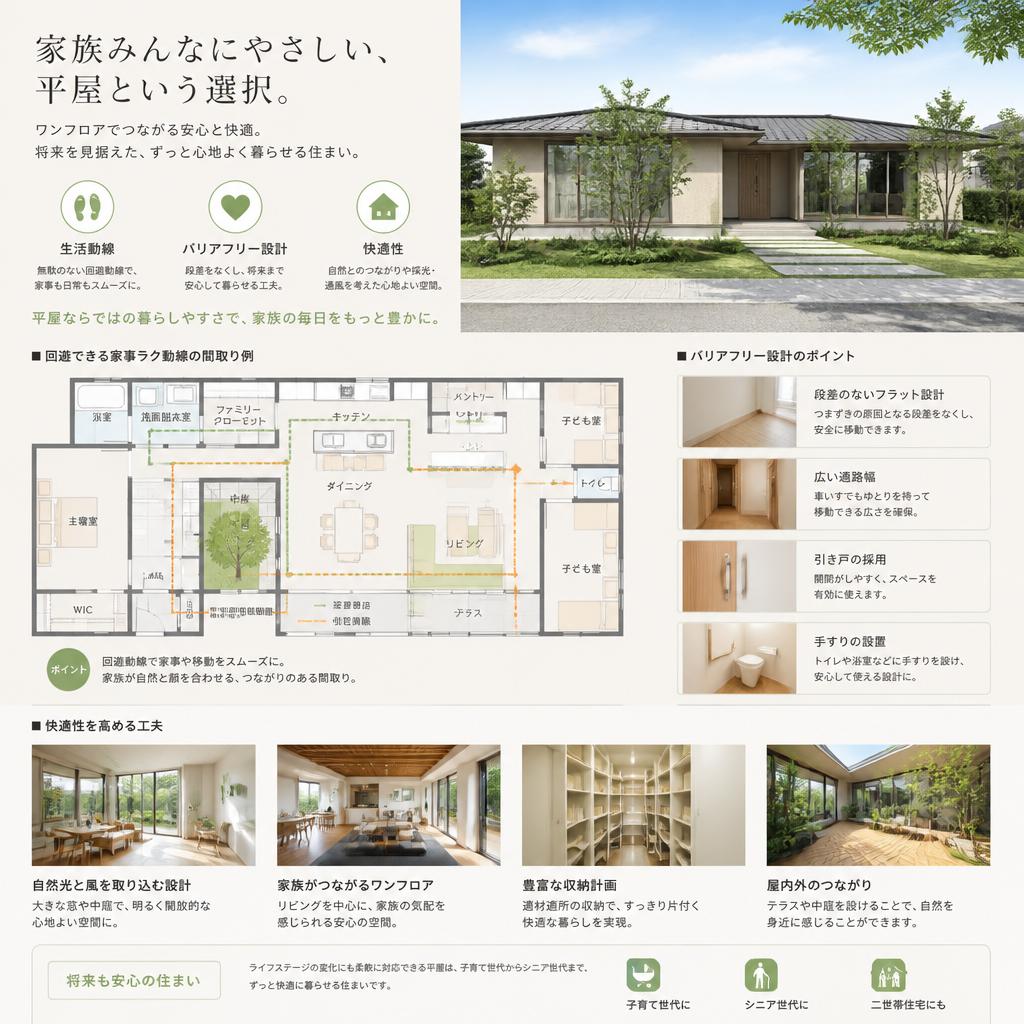 平屋住宅の特長