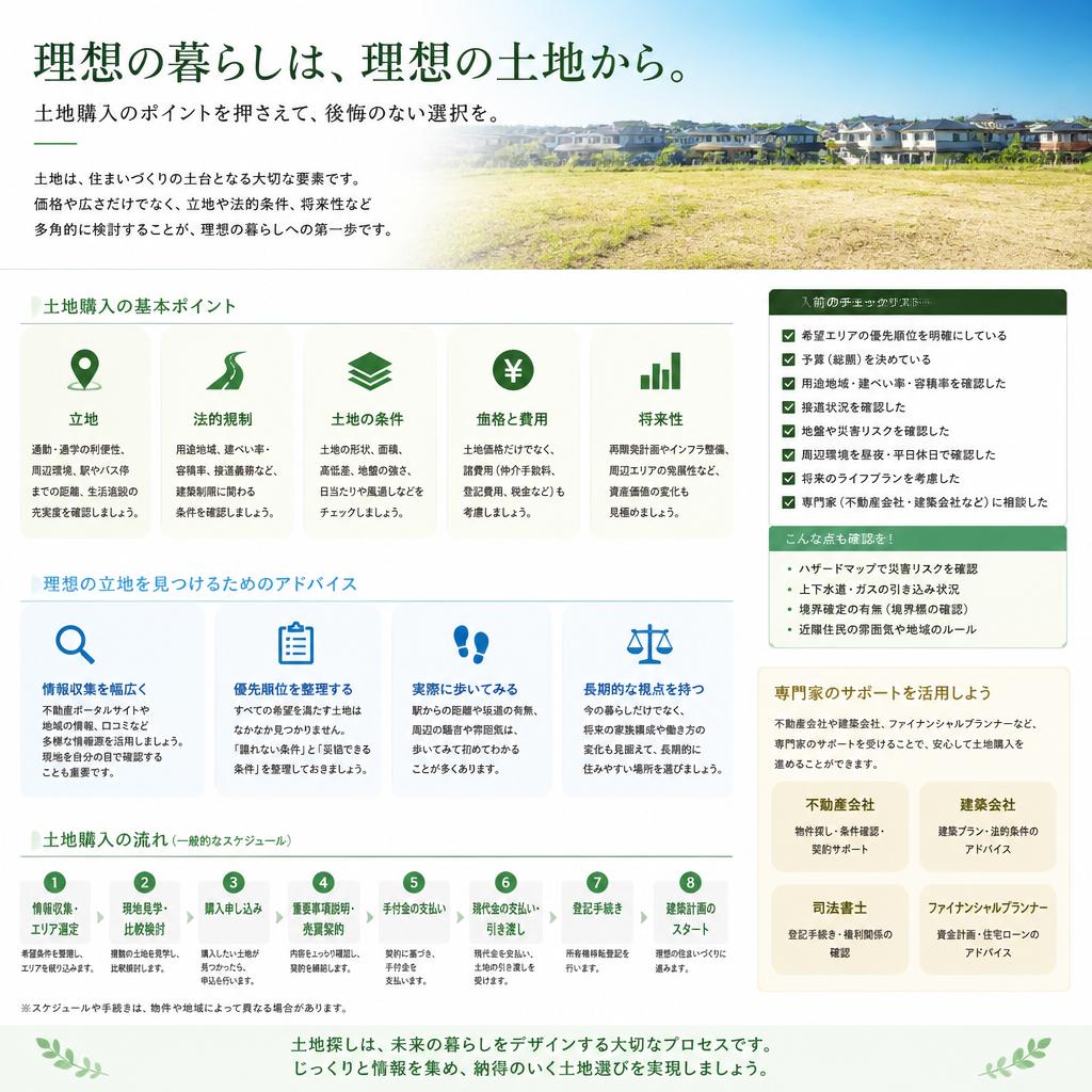 土地購入のサポート