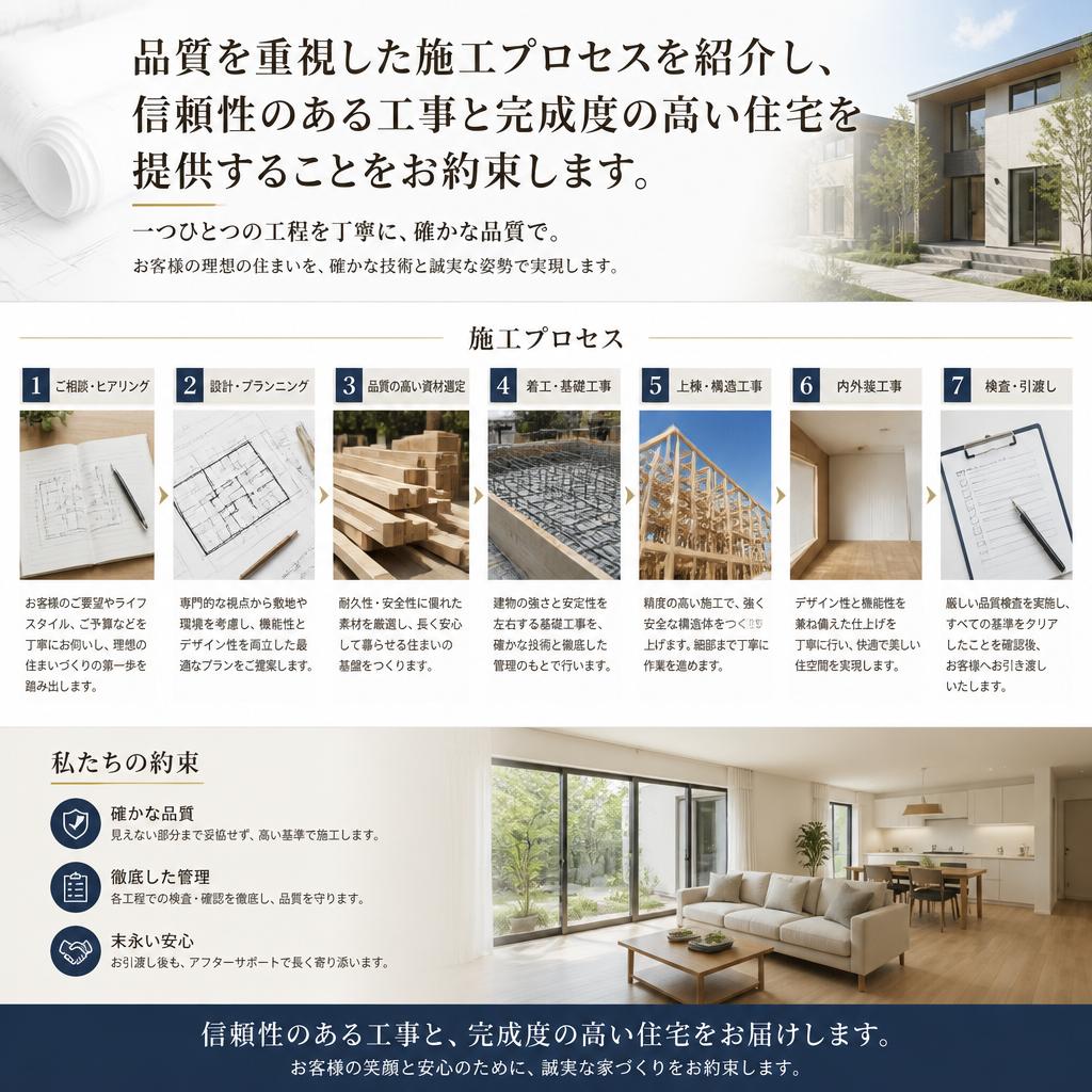 施工における安心のプロセス