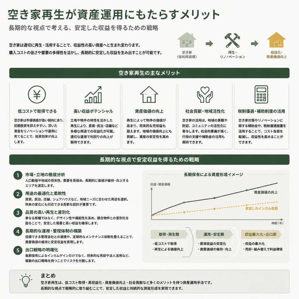空き家再生による資産運用のメリット