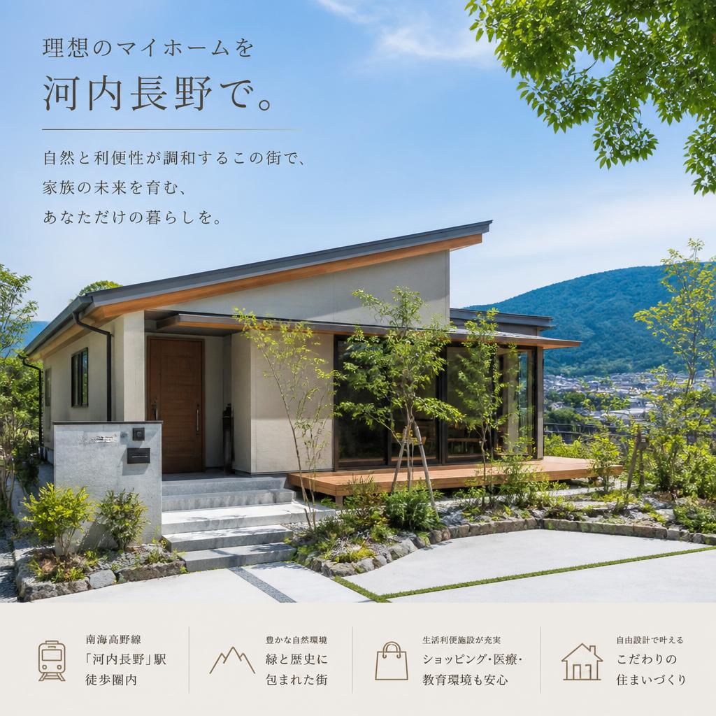 理想のマイホームを河内長野で。