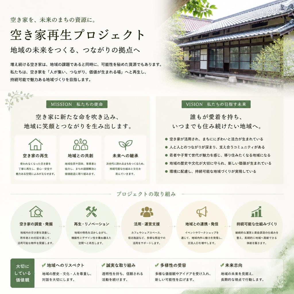 2. 空き家再生プロジェクトの目的