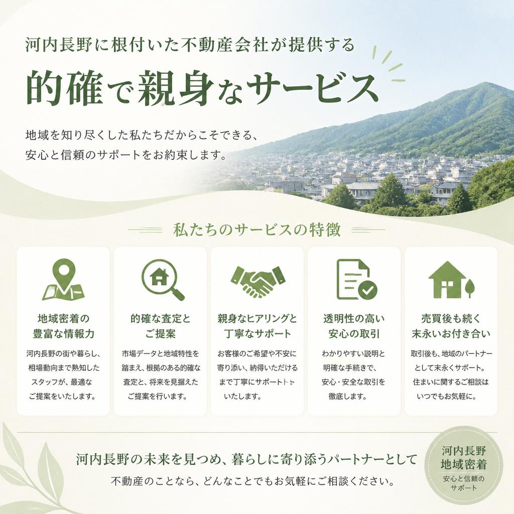 地域密着のサービス