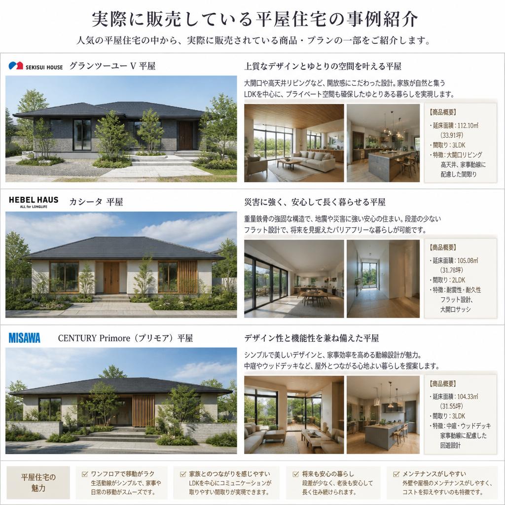 5. 実際の平屋住宅の事例紹介