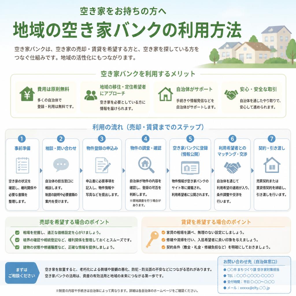 空き家バンクの活用法