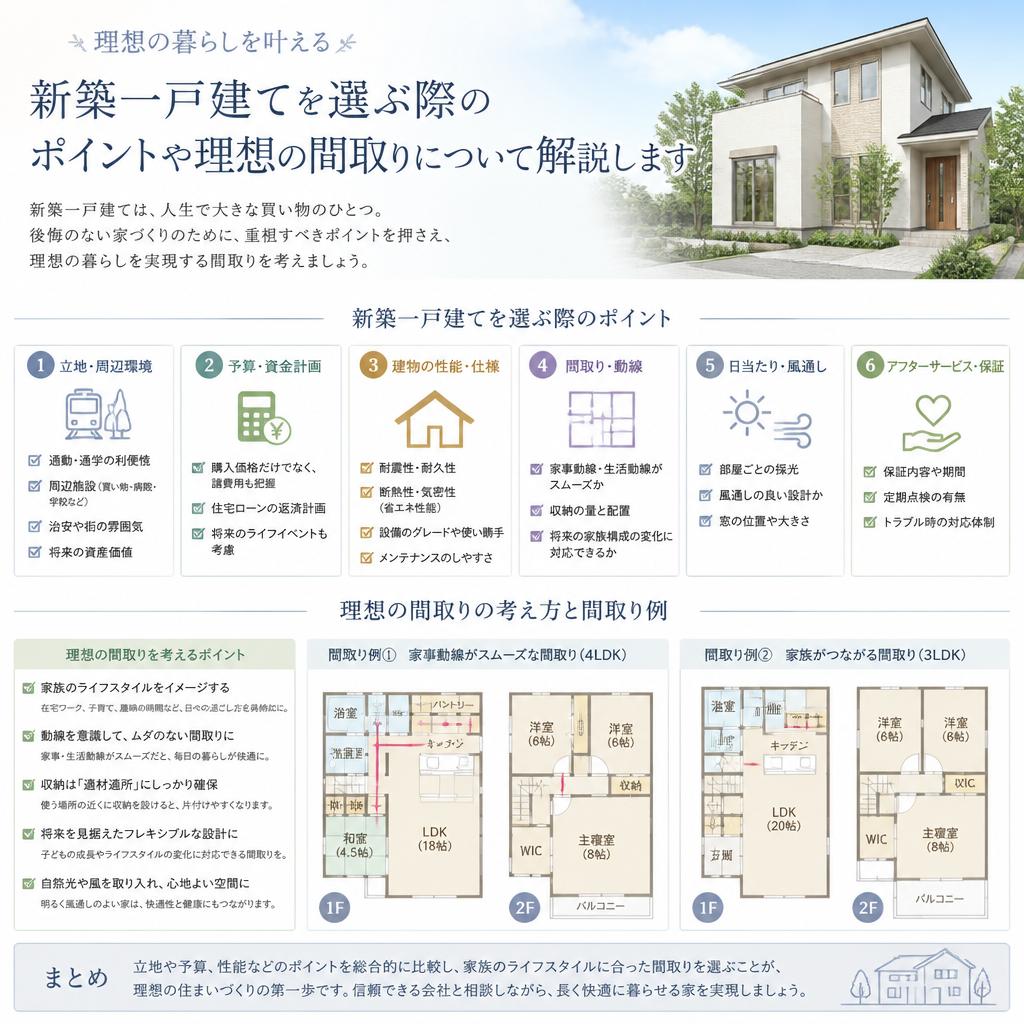 4. 新築一戸建ての選び方