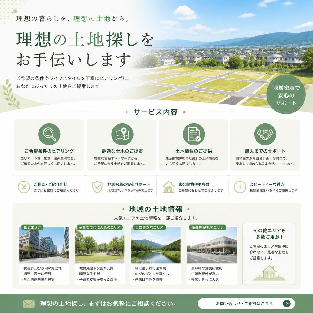 5. 土地探しサポート