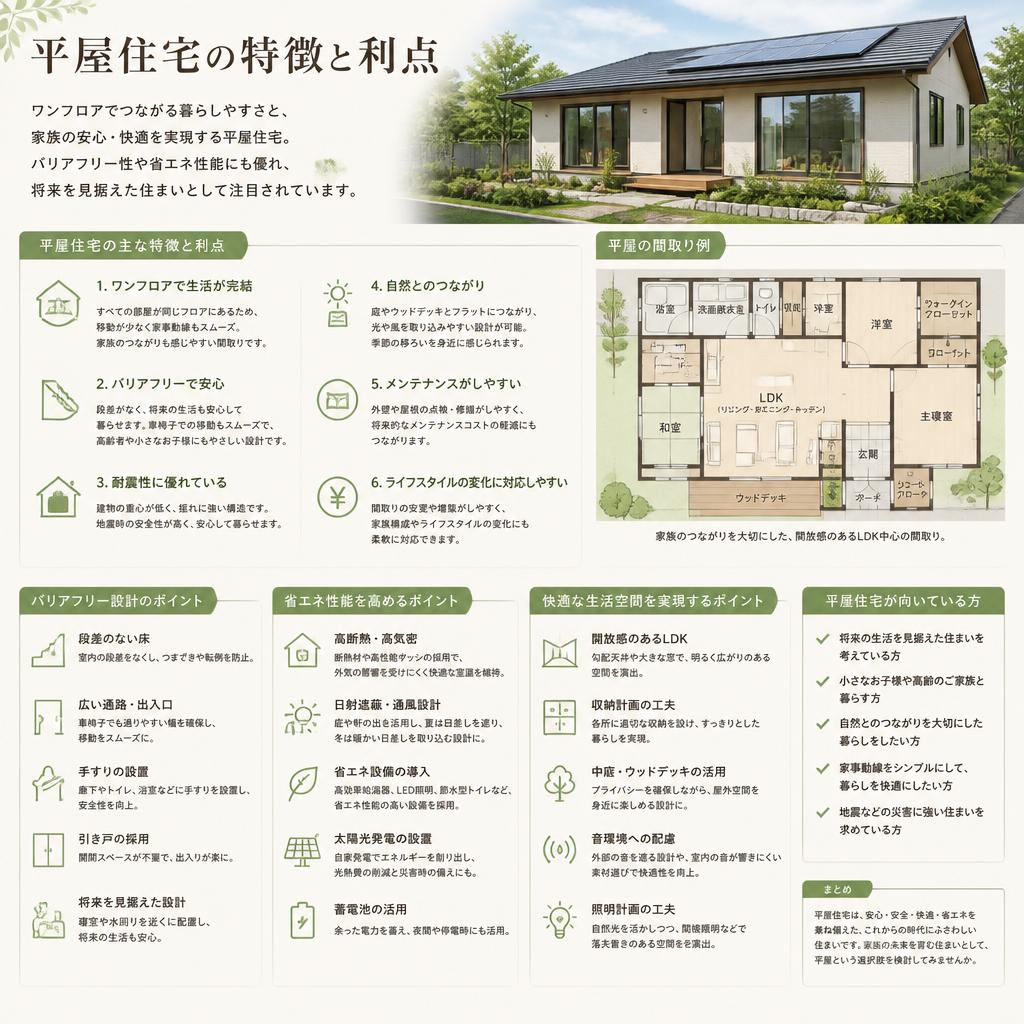 平屋住宅の魅力とは？