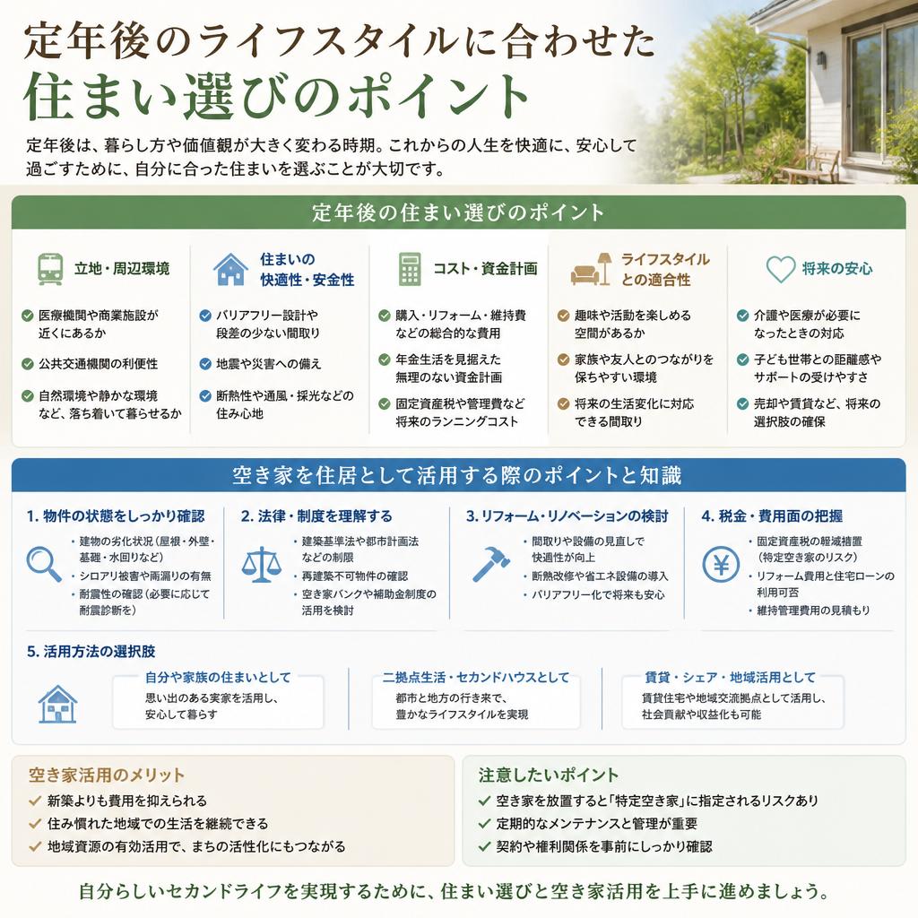 定年後の住む場所の考え方