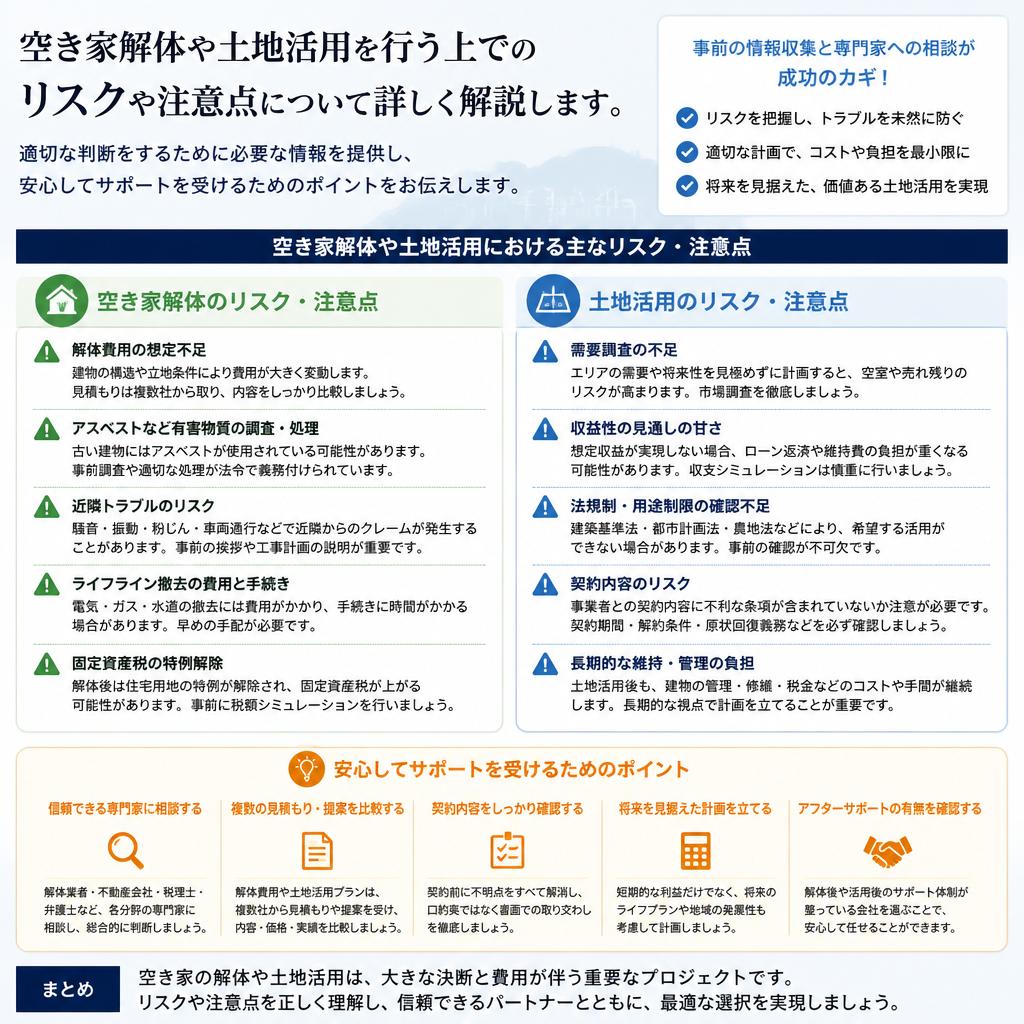 失敗しないための注意点