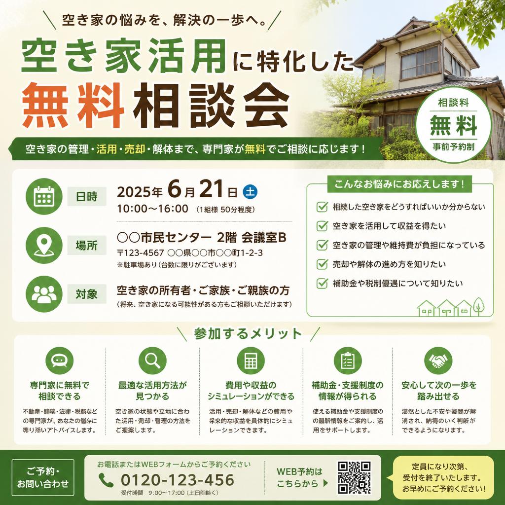 無料相談会のご案内