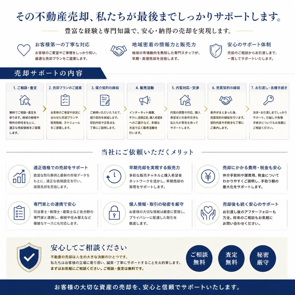 4. 売却サポートについて
