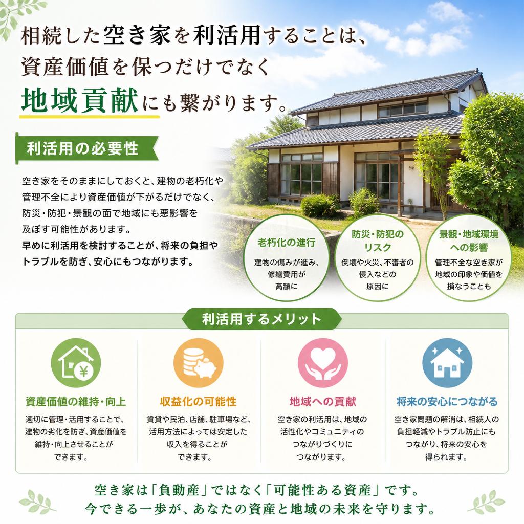 空き家の利活用が求められる理由