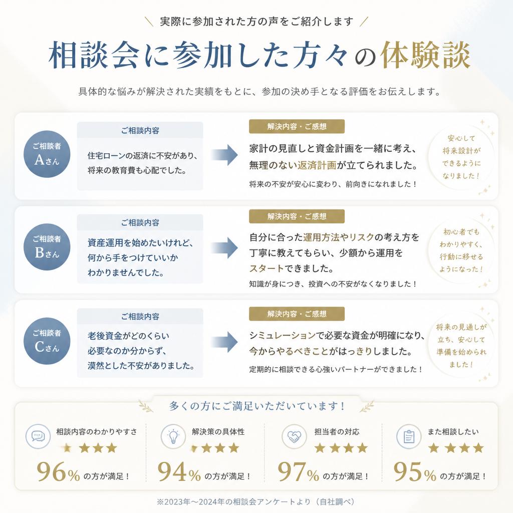 過去のお客様の声