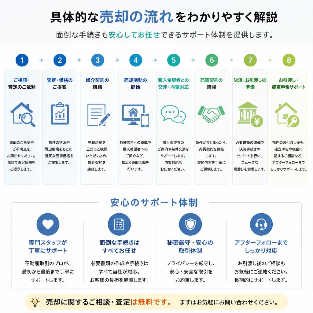空き家売却の流れ