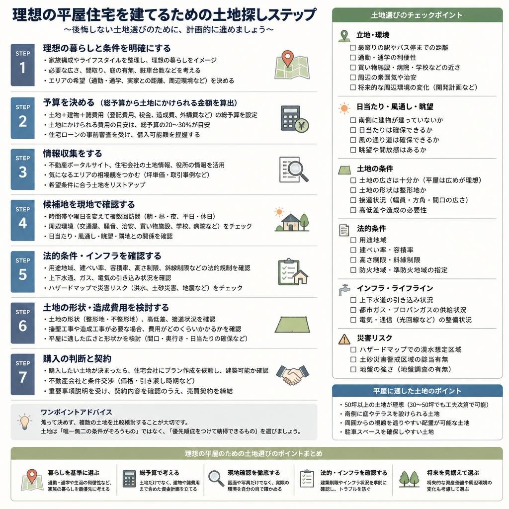 2. 土地探しのステップ