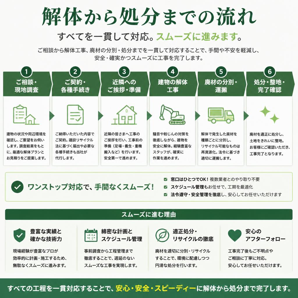 解体・処分のプロセス