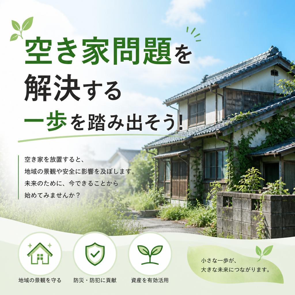 空き家問題を解決する一歩を踏み出そう！