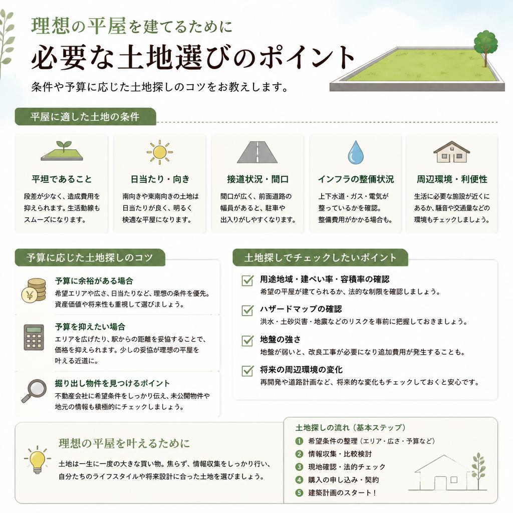 スムーズな土地選びの方法