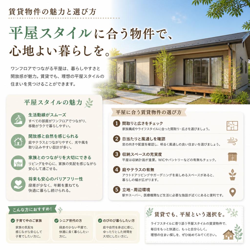 4. 賃貸物件の選び方とメリット